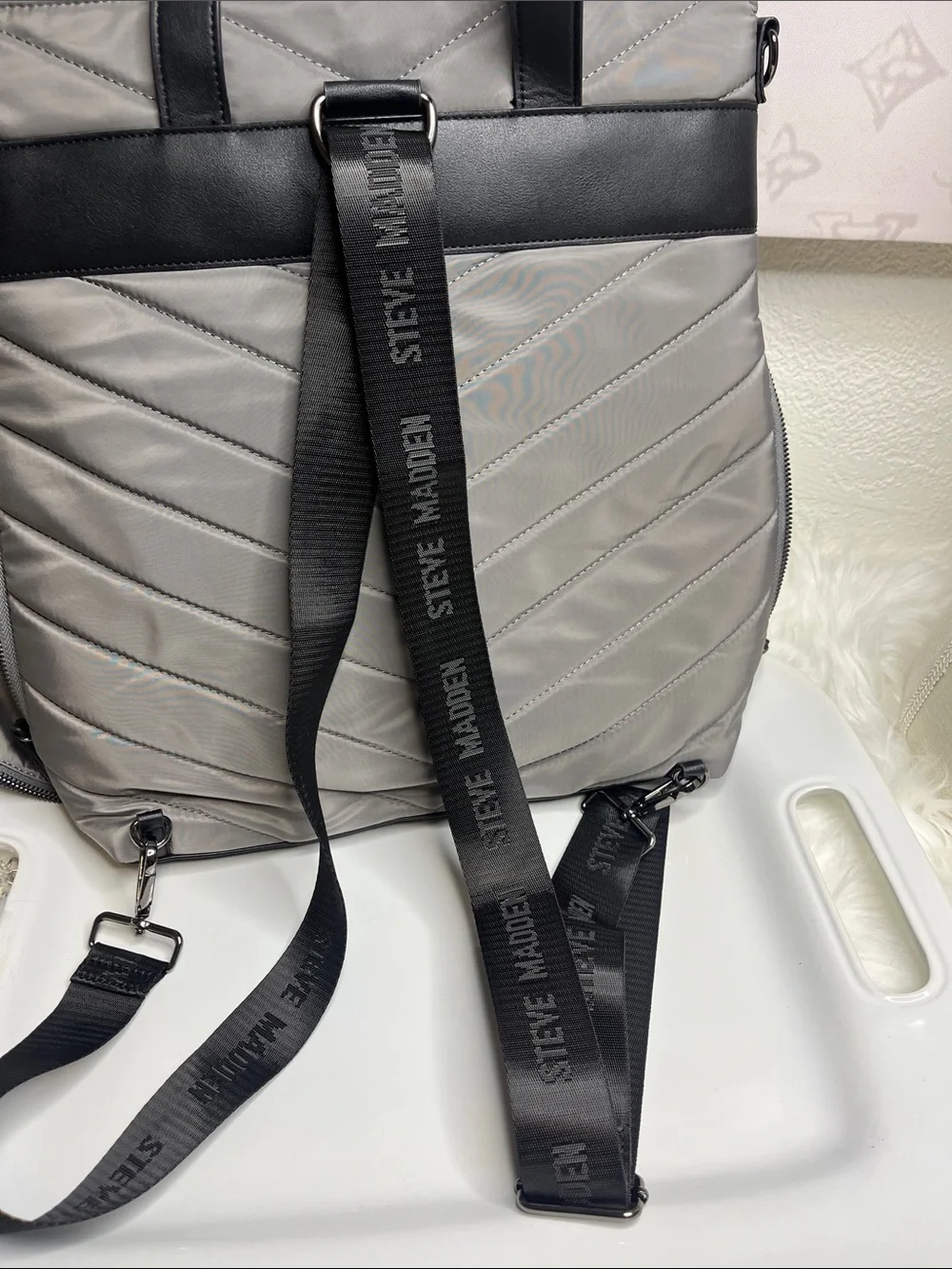 Steve Madden Laptop Cossbody/Backpack convertible
